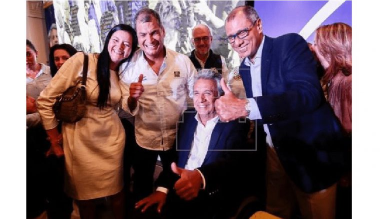 El oficialista Moreno obtiene el 39,18 % de los votos en Ecuador con el escrutinio al 93,4 %