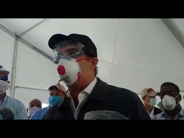 En solo 3 dias Abinader entrega hospital temporal de La Vega para pacientes de coronavirus