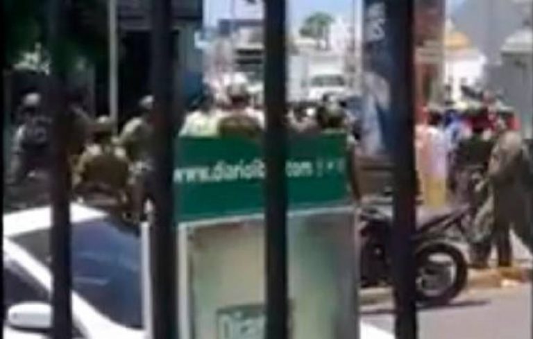 Agente Digesett provoca incidente contra militares al no cederle preferencia en el en una intersección de la capital