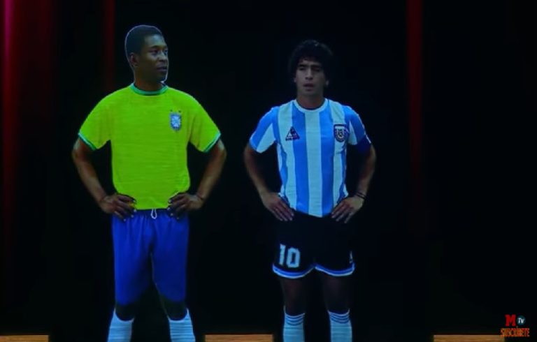 La tecnología revive a Maradona y Pele quienes se ven en video enviando mensaje de felicitación a Messi