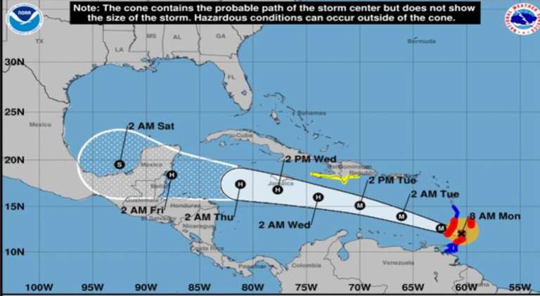 «Huracán Beryl: Un Fenómeno Histórico y Peligroso Amenaza al Caribe»