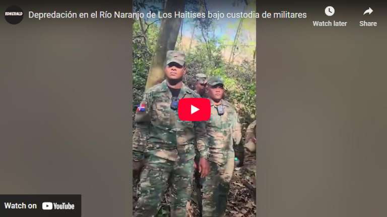 Denuncian grave depredación en el Río Naranjo de Los Haitises bajo custodia de militares