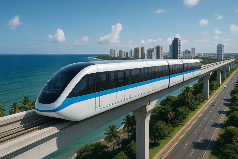 Presidente Abinader anuncia construcción del Monorriel de Santo Domingo