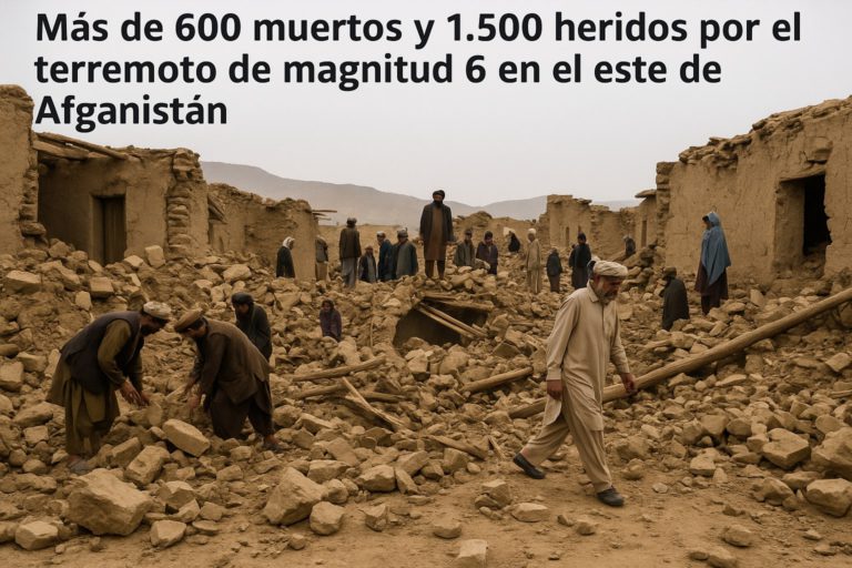 Terremoto en Afganistán deja más de 600 muertos y 1,500 heridos