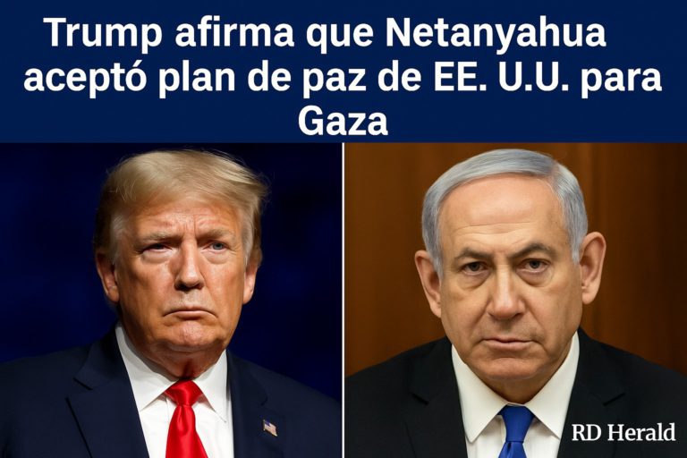 Trump afirma que Netanyahu aceptó plan de paz de EE. UU. para Gaza