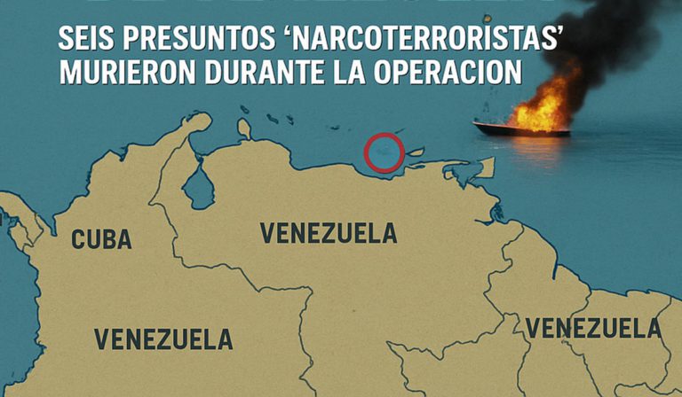 Trump confirma nuevo ataque militar de EE. UU. frente a costas de Venezuela