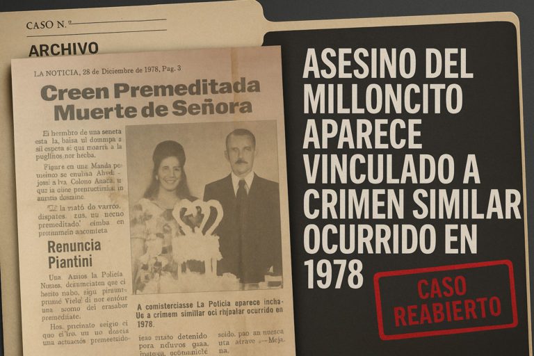 Asesino del Milloncito aparece vinculado a crimen similar ocurrido en 1978