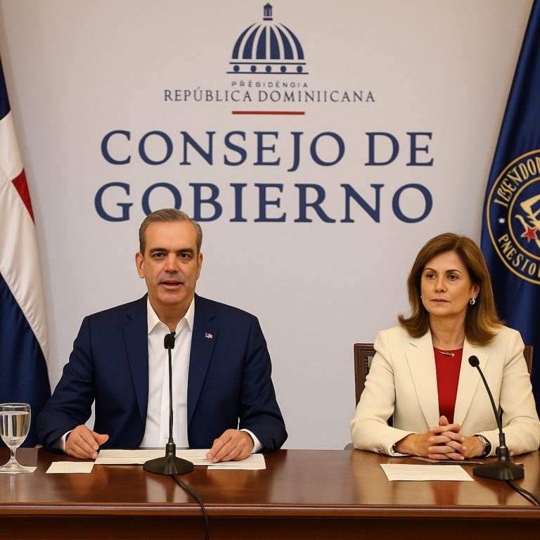 Abinader y Peña encabezan Consejo de Ministros centrado en la eficiencia del gasto y la planificación hacia 2028