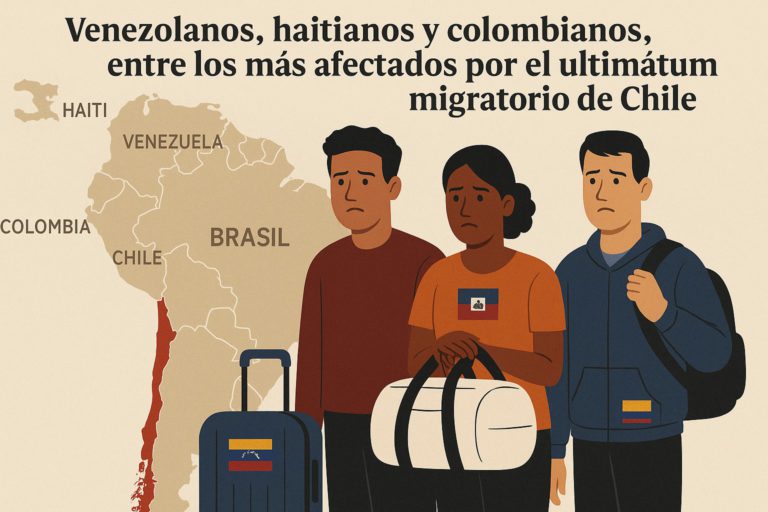 Venezolanos, haitianos y colombianos, entre los más afectados por el ultimátum migratorio chileno