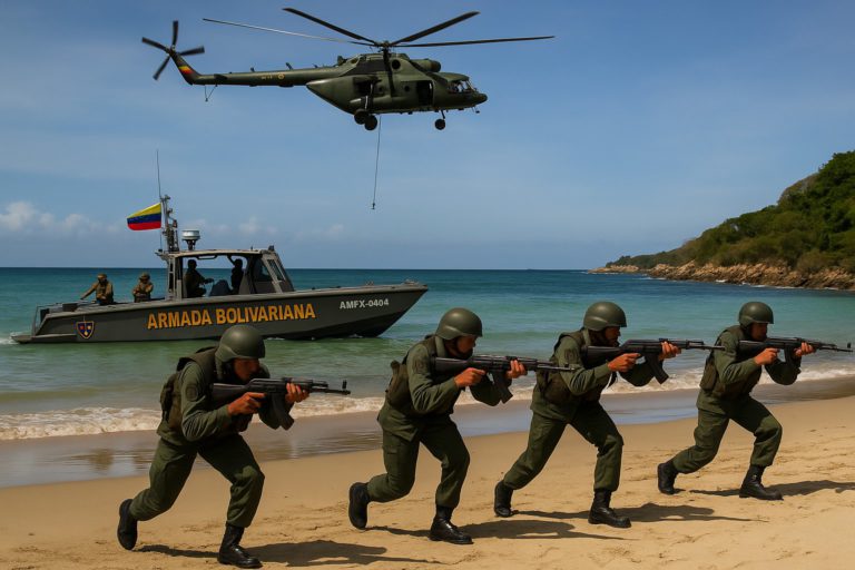 Maduro despliega 200,000 militares en todo Venezuela en medio de tensión con EE.UU.