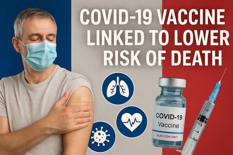 Estudio en Francia concluye que personas vacunadas contra la COVID-19 presentan menor riesgo de muerte ante otras enfermedades
