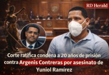 Corte ratifica por segunda vez condena de 20 años contra Argenis Contreras por asesinato de Yuniol Ramírez