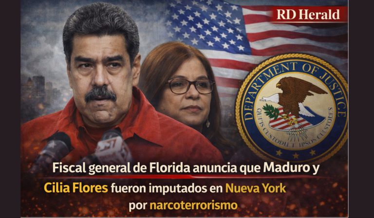 Fiscal general de Florida anuncia que Maduro y Cilia Flores fueron imputados en Nueva York por narcoterrorismo
