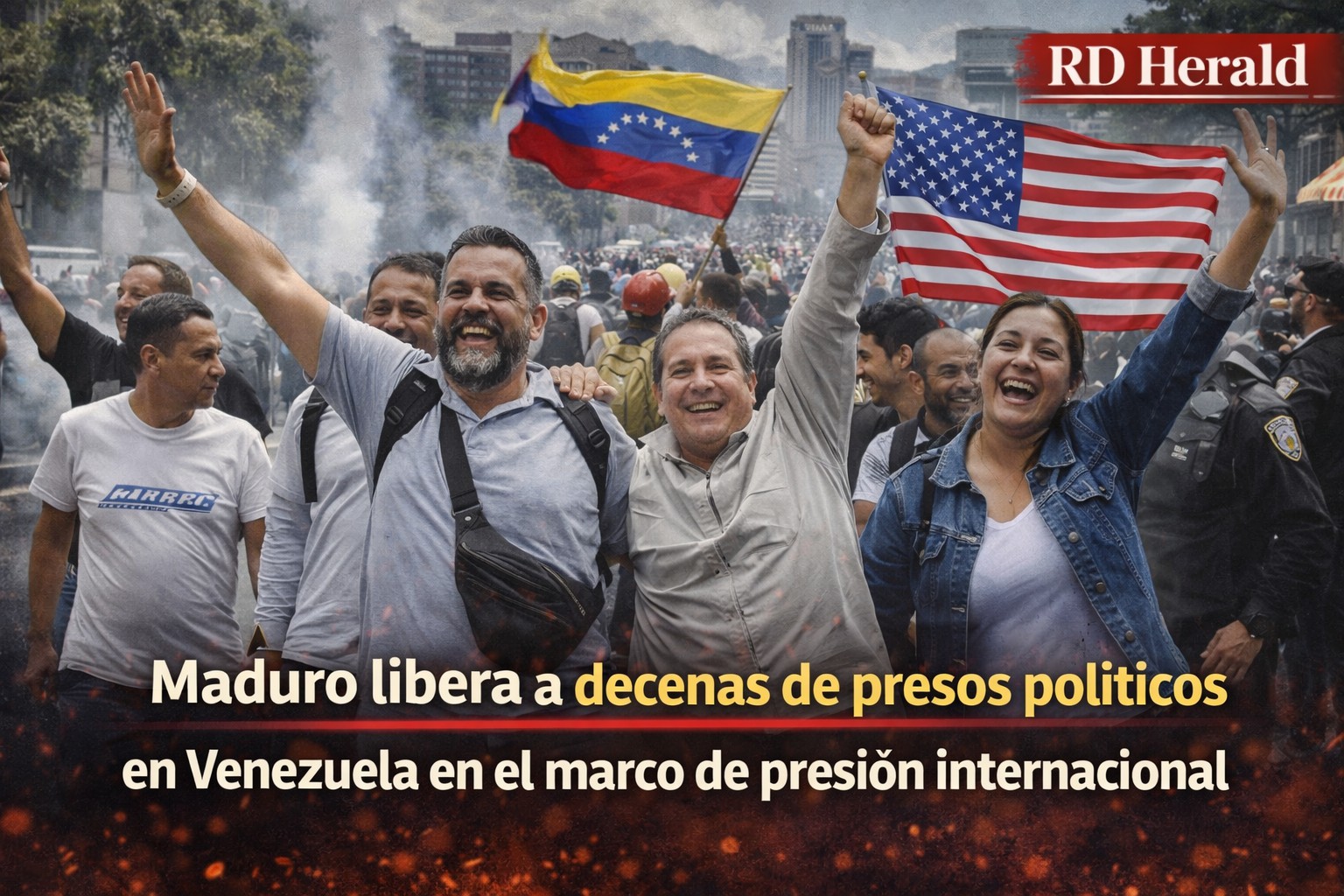 Maduro libera a decenas de presos políticos en Venezuela en el marco de presión internacional