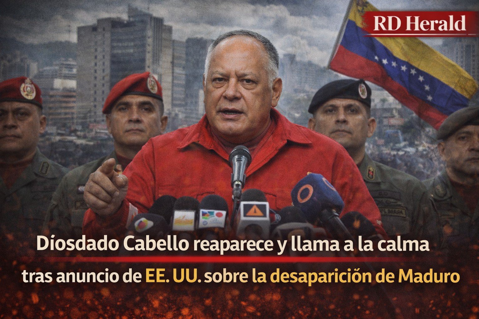 Diosdado Cabello reaparece y llama a la calma tras anuncio de EE. UU. sobre la desaparición de Maduro