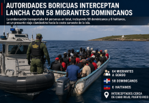 Autoridades boricuas interceptan lancha con 58 migrantes dominicanos cerca de Puerto Rico