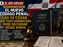 El nuevo Código Penal: las 10 cosas que todo dominicano debe recordar desde ahora